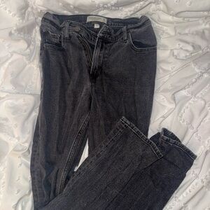 Abercrombie & Fitch Dark Gray Straight Leg Jeans